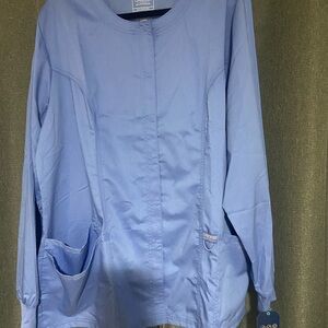 Cherokee Blue Scrub Jacket